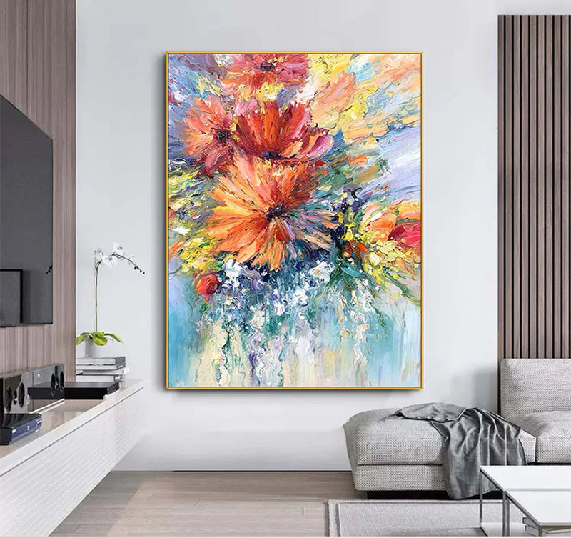 ABSTRACT FLOWER PAINTING #MY30