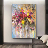 ABSTRACT FLOWER PAINTING #MY29