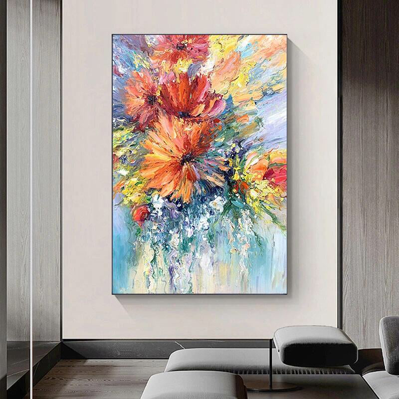 ABSTRACT FLOWER PAINTING #MY30