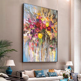 ABSTRACT FLOWER PAINTING #MY29