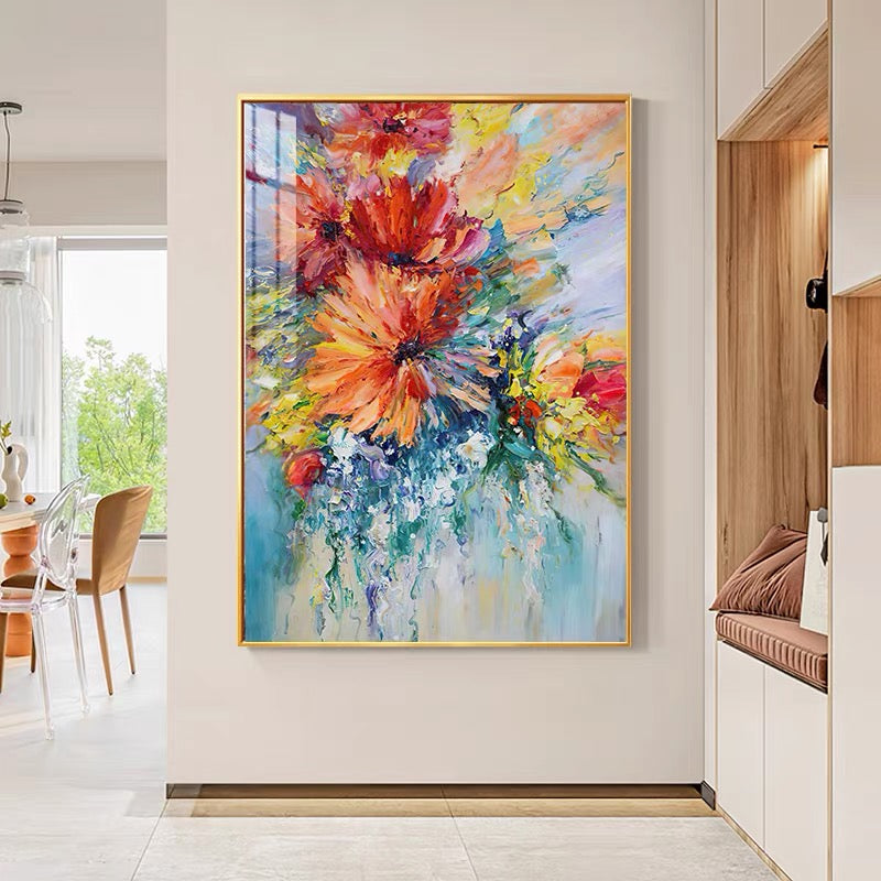 ABSTRACT FLOWER PAINTING #MY30