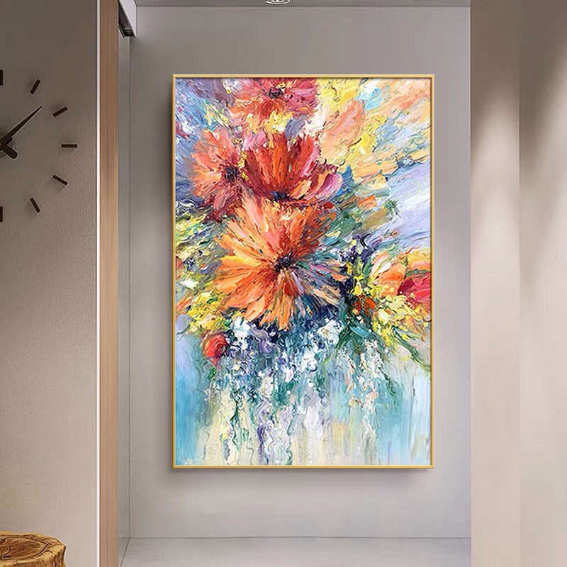 ABSTRACT FLOWER PAINTING #MY30