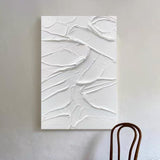 White Texture Plaster Painting #FS40