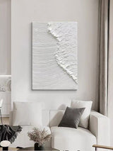 White Texture Plaster Painting #FS38