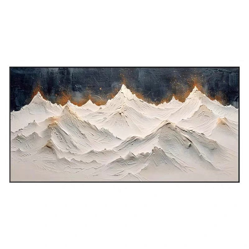 Snow Mountain Gypsum Texture Art #FS42