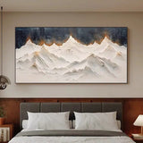 Snow Mountain Gypsum Texture Art #FS42