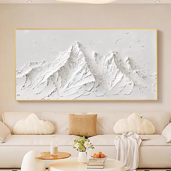 Snow Mountain Gypsum Texture Art #FS43