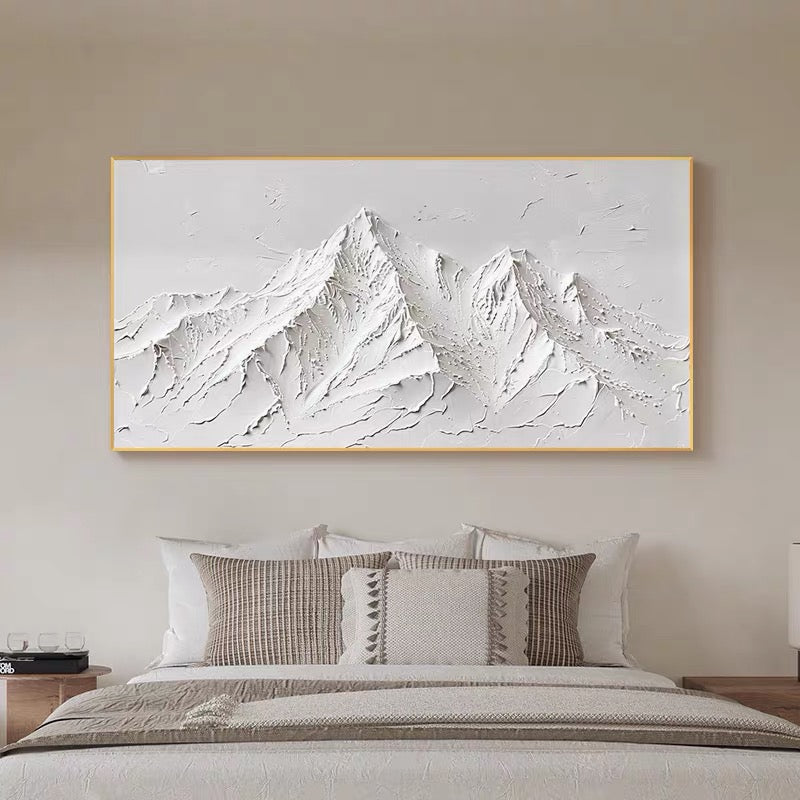 Snow Mountain Gypsum Texture Art #FS43