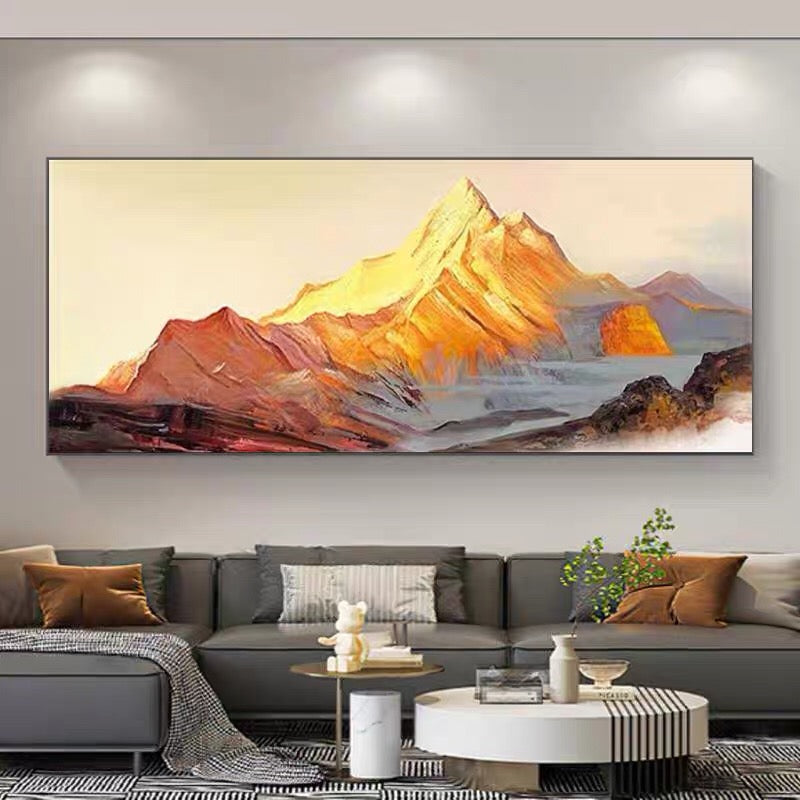 Golden Peak Landscape Art #MY49