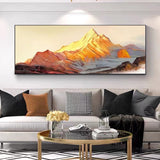 Golden Peak Landscape Art #MY49