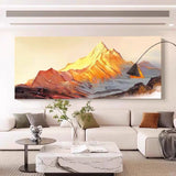 Golden Peak Landscape Art #MY49