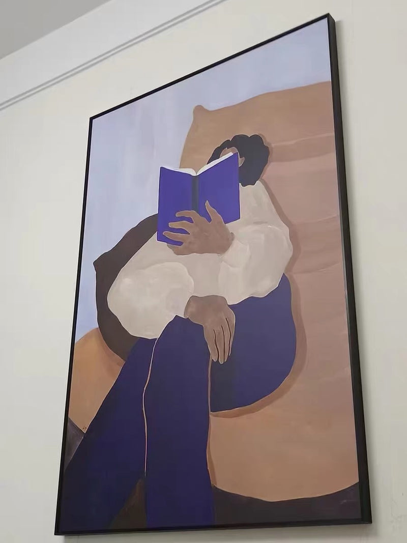 Abstract Reading Minimalist Art  #JM38