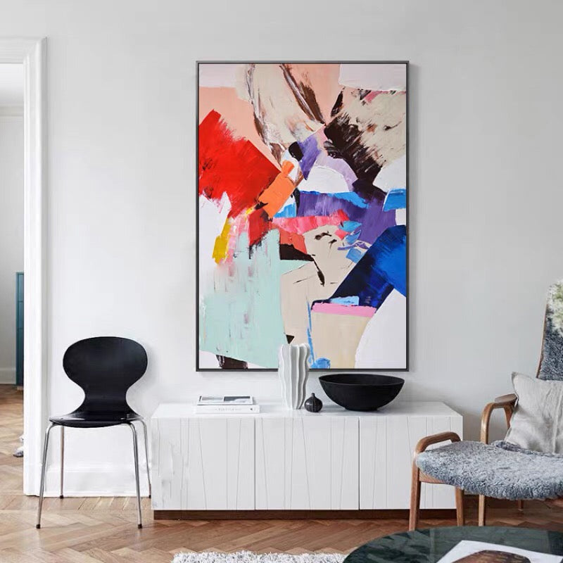 Colorful Abstract Expressionism Canvas #CB60