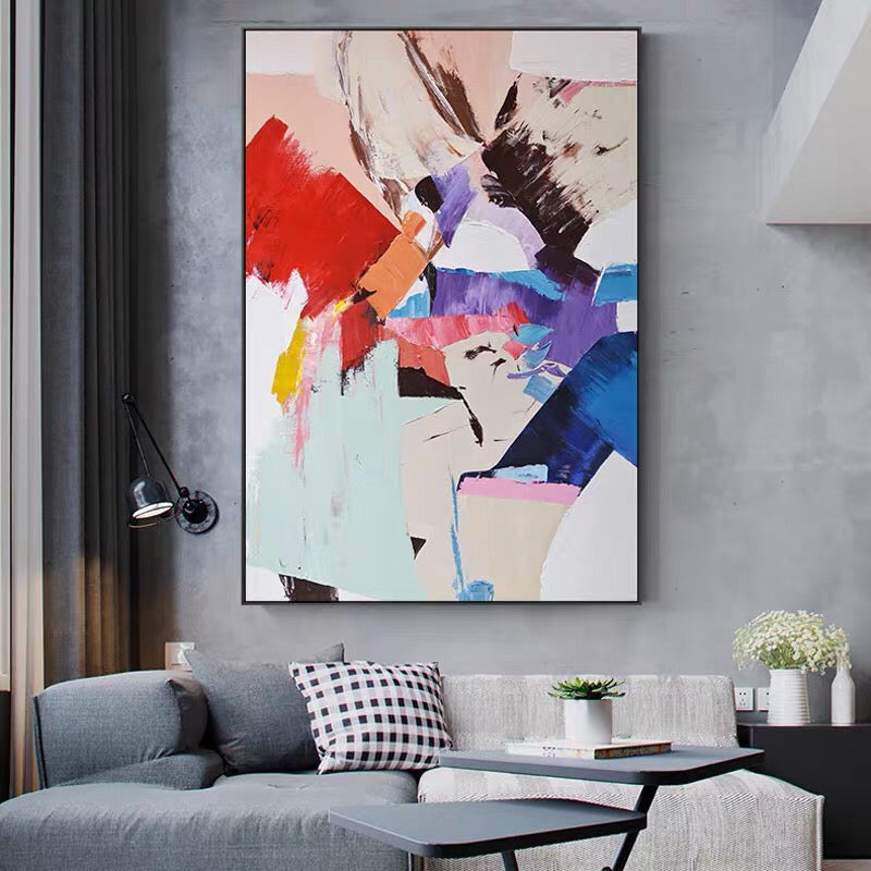 Colorful Abstract Expressionism Canvas #CB60