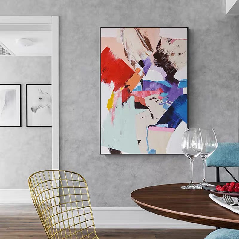 Colorful Abstract Expressionism Canvas #CB60