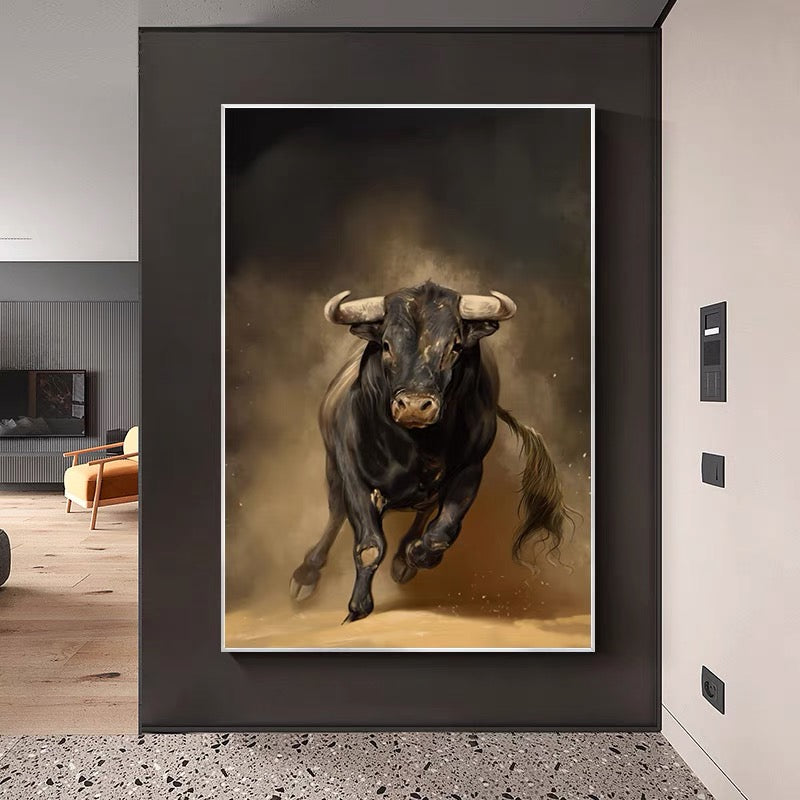 BULL PAINTING #CB22