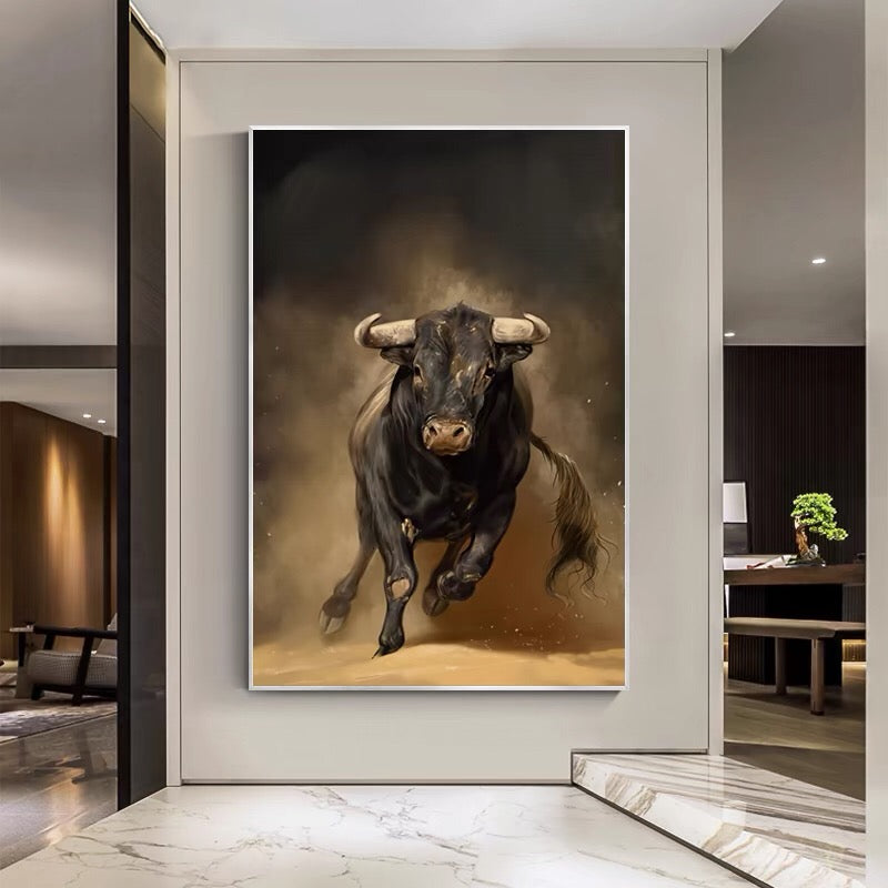 BULL PAINTING #CB22