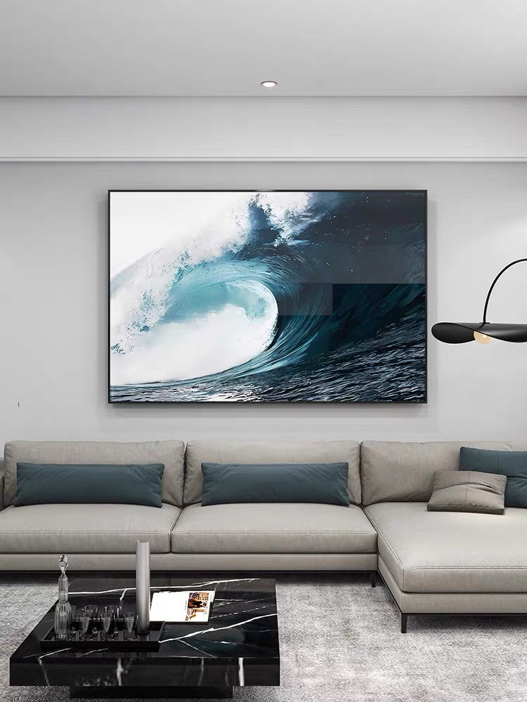 Realistic Waves Canvas Art #CC43