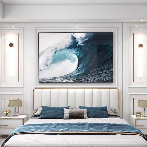 Realistic Waves Canvas Art #CC43