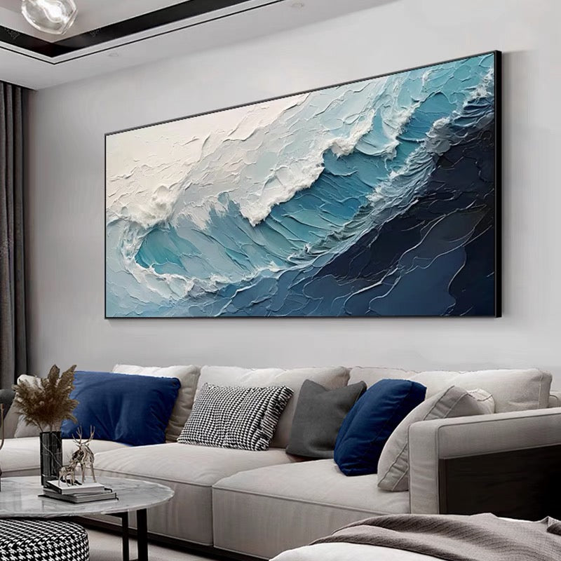 3D Plaster Wave Texture Art #FS52