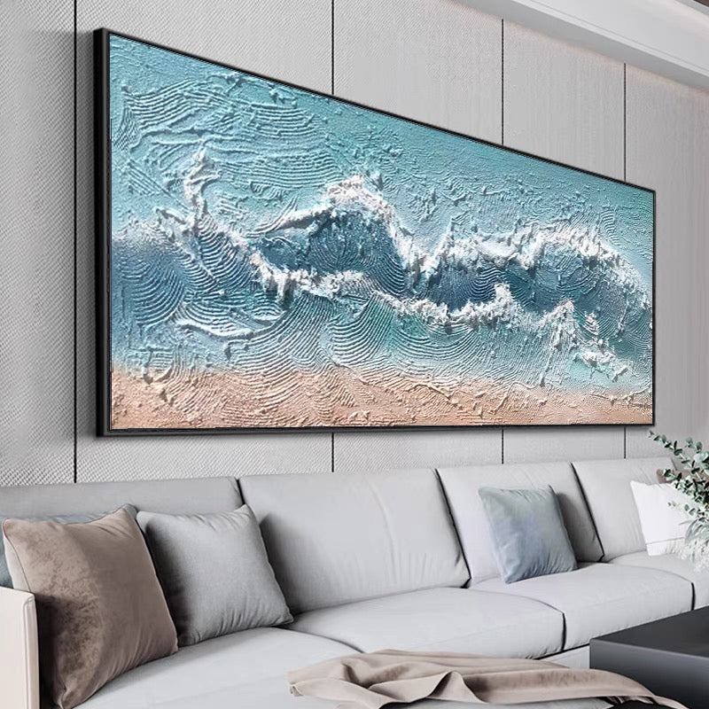 3D Plaster Wave Texture Art #FS54