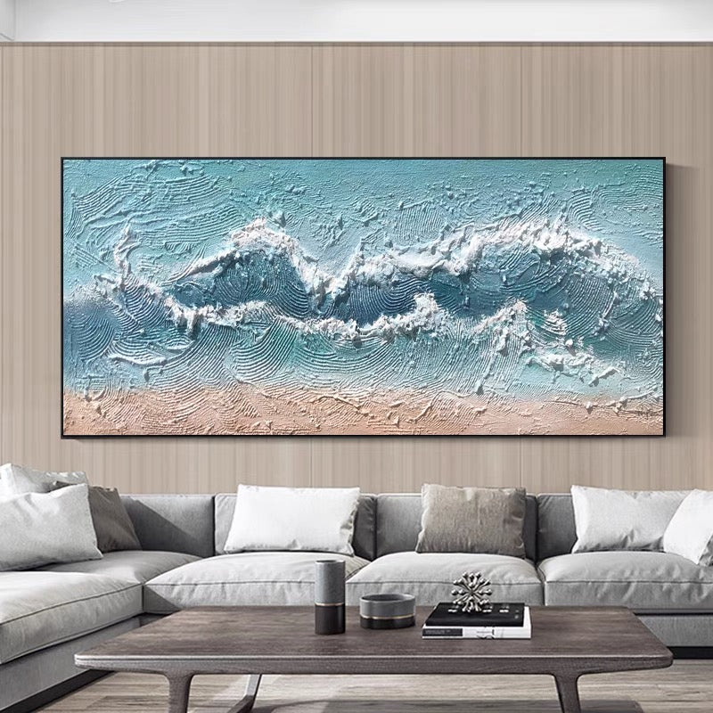 3D Plaster Wave Texture Art #FS54