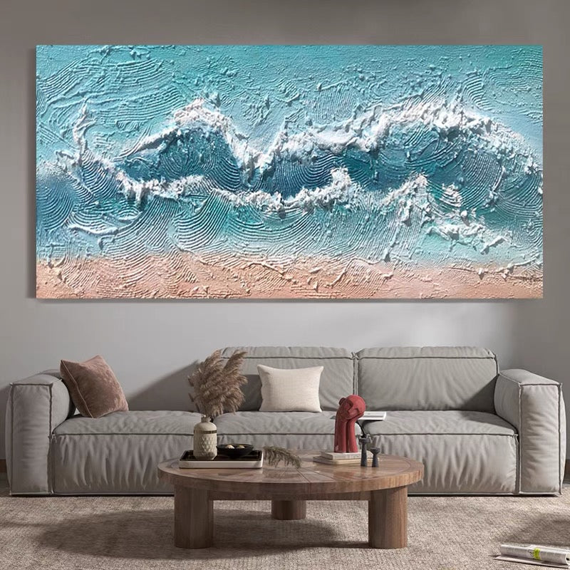 3D Plaster Wave Texture Art #FS54