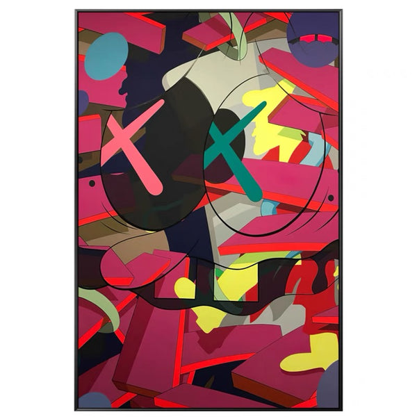 Graffiti Kaws Painting #XY55