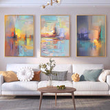 Impressionist Texture Urban (SET OF 3) Art #FS60