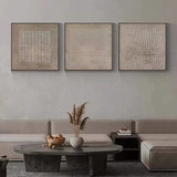 WabiSabi Wall (SET OF 3) Painting #XY65