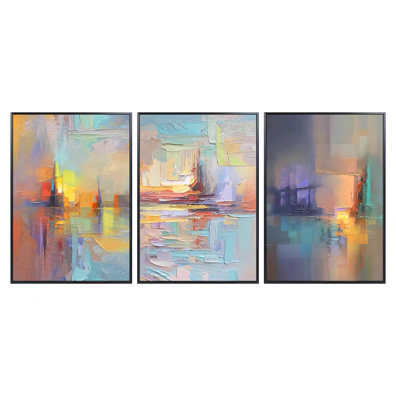 Impressionist Texture Urban (SET OF 3) Art #FS60