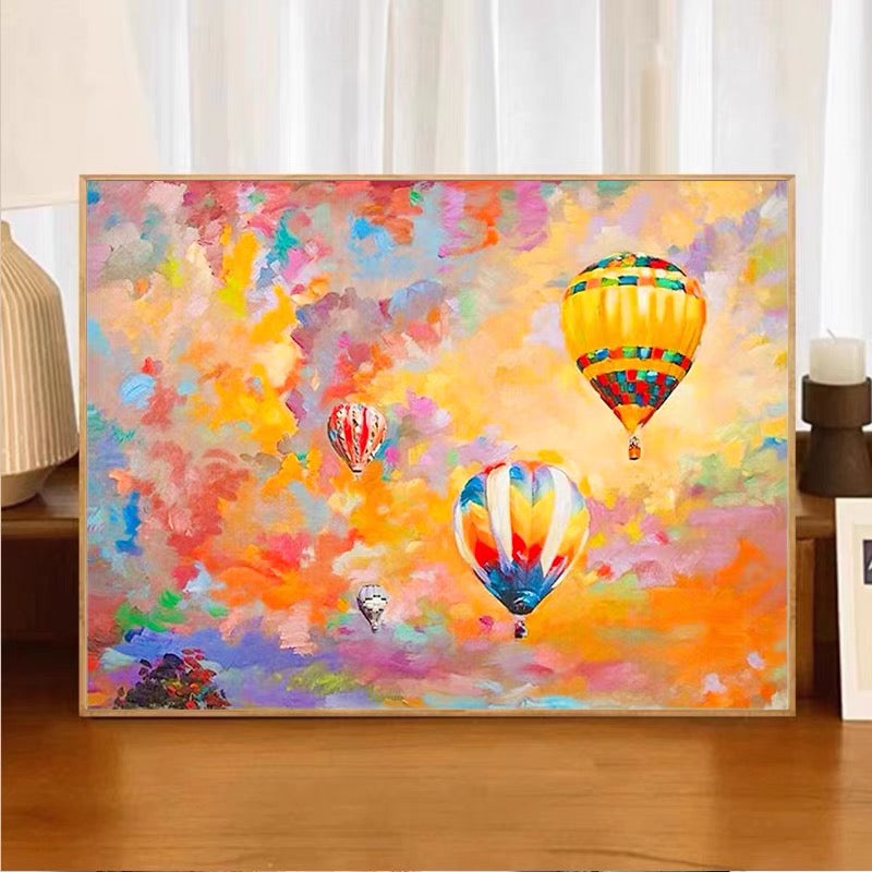 CARTOON HOT AIR BALLOON ART #MY37