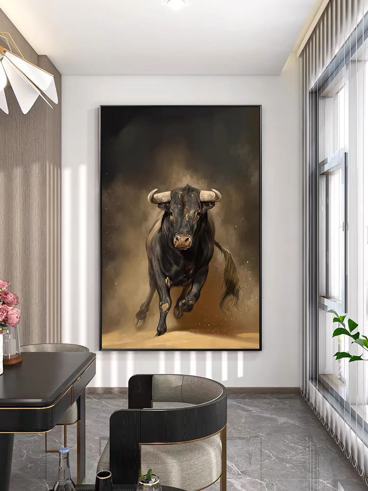 BULL PAINTING #CB22