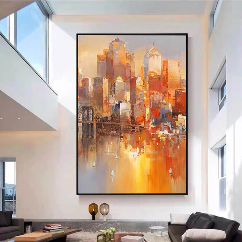 ABSTRACT CITY IMPRESSION ART #CC25