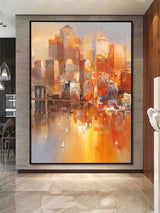 ABSTRACT CITY IMPRESSION ART #CC25