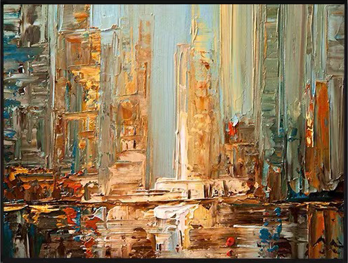 ABSTRACT CITY IMPRESSION ART #CC18