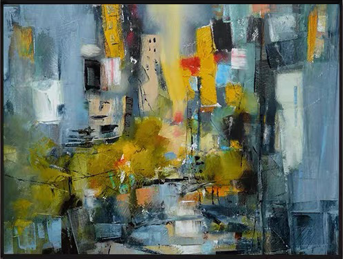 ABSTRACT CITY IMPRESSION ART #CC19