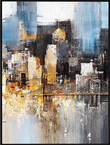 ABSTRACT CITY IMPRESSION ART #CC21