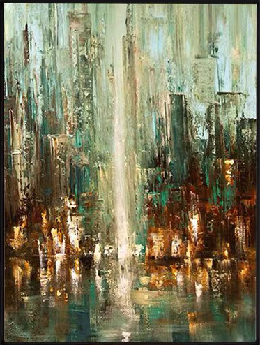 ABSTRACT CITY IMPRESSION ART #CC22