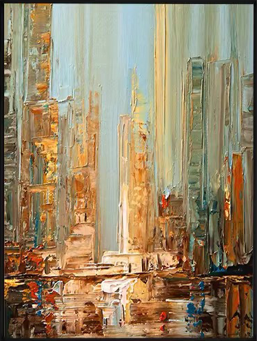 ABSTRACT CITY IMPRESSION ART #CC23