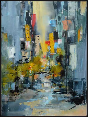 ABSTRACT CITY IMPRESSION ART #CC24