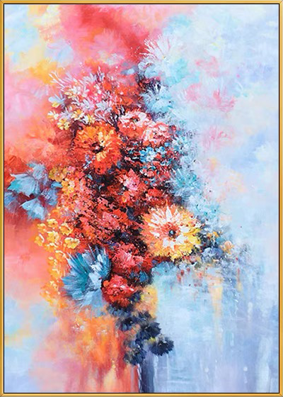 ABSTRACT FLOWER PAINTING #MY28