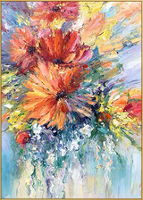 ABSTRACT FLOWER PAINTING #MY30