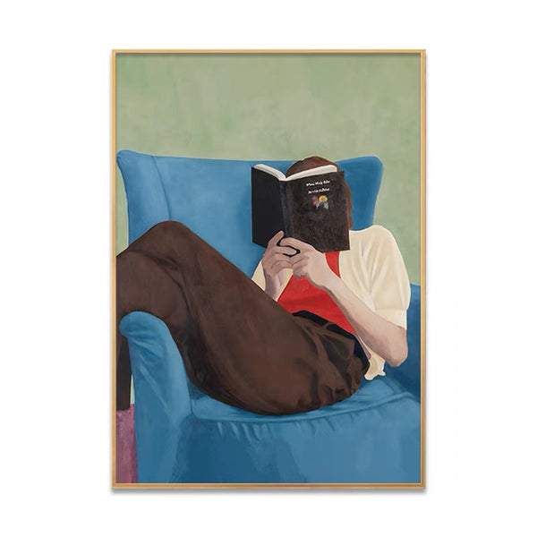 Abstract Reading Minimalist Art #JM37