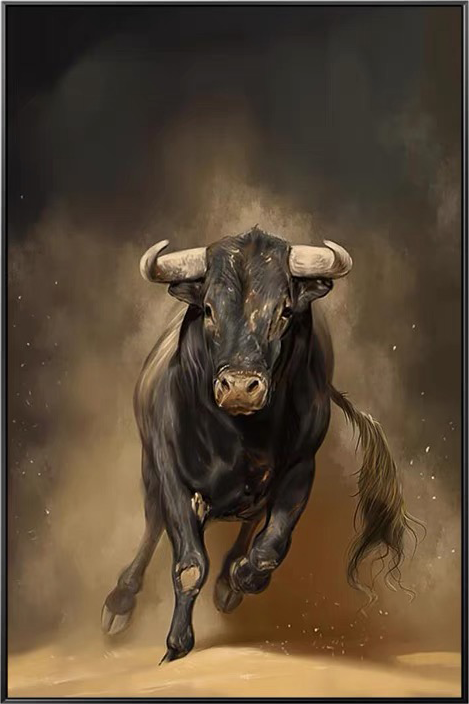 BULL PAINTING #CB22