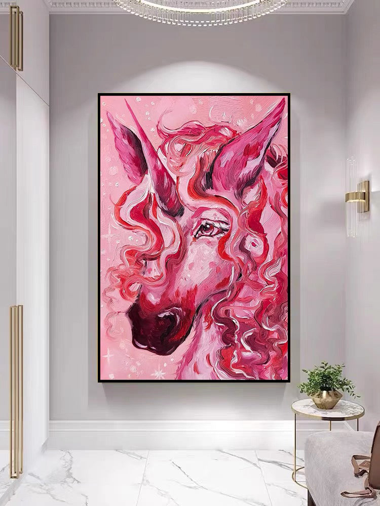 PINK UNICORN PAINTING #JM03