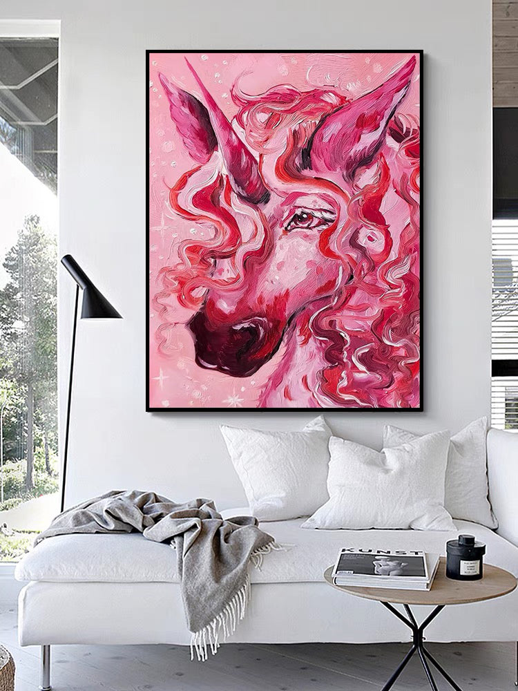 PINK UNICORN PAINTING #JM03