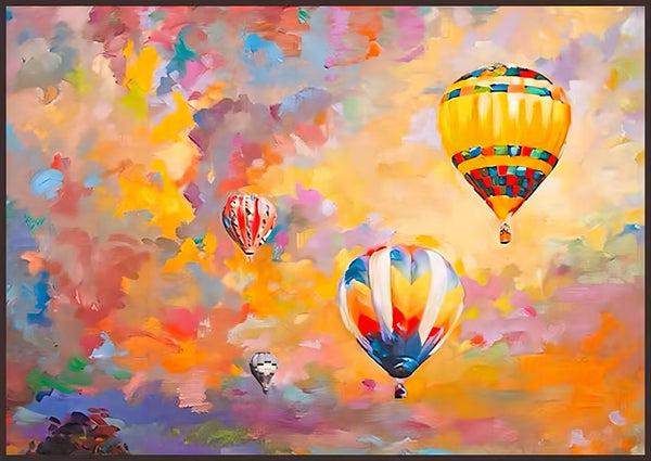 CARTOON HOT AIR BALLOON ART #MY37