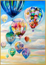 CARTOON HOT AIR BALLOON ART #MY43