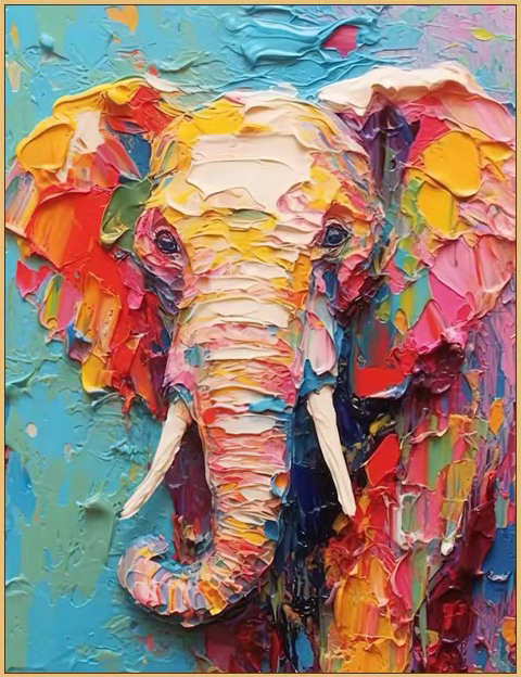 ELEPHANT  PAINTING #CC15